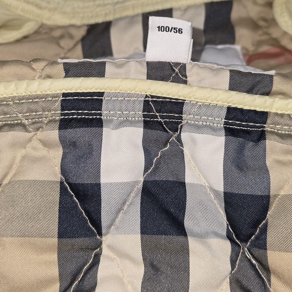 Burberry Children Diamond Quilted Jacket Nova Check Lined 100 / 56 Size - Picture 4 of 16